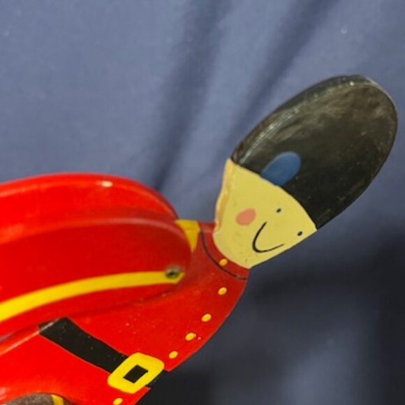 VTG Wooden Soldier Acrobat Flipper Toy Trapeze Sri Lanka Handmade 9.5"Tall - Picture 13 of 15